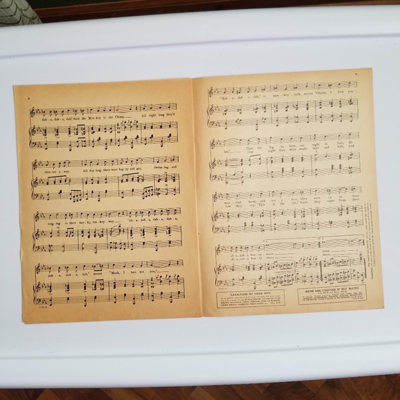 Pink THE ABA DABA HONEYMOON 1942 Sheet Music Two - Picture 4 of 6